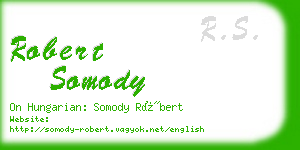 robert somody business card